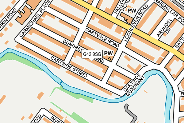 G42 9SG map - OS OpenMap – Local (Ordnance Survey)