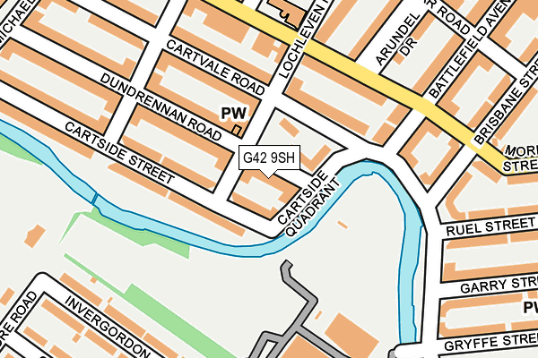 G42 9SH map - OS OpenMap – Local (Ordnance Survey)