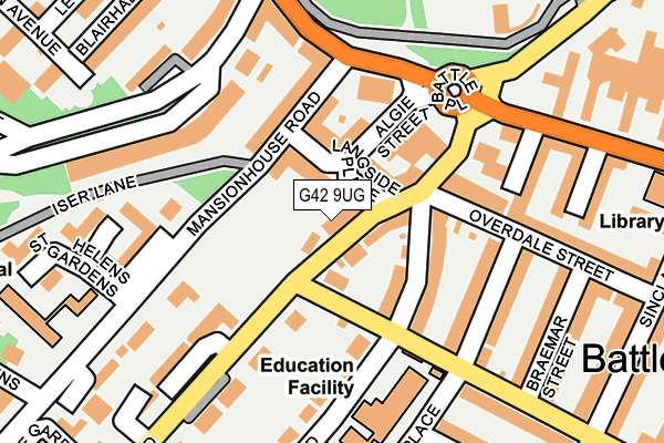 G42 9UG map - OS OpenMap – Local (Ordnance Survey)