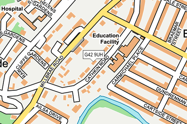 G42 9UH map - OS OpenMap – Local (Ordnance Survey)