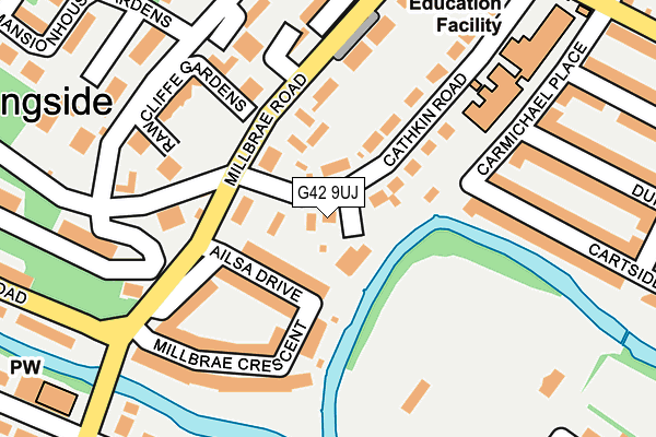 G42 9UJ map - OS OpenMap – Local (Ordnance Survey)