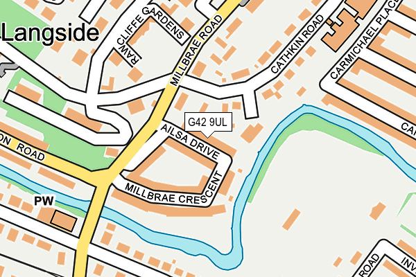 G42 9UL map - OS OpenMap – Local (Ordnance Survey)