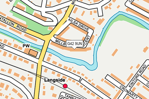 G42 9UN map - OS OpenMap – Local (Ordnance Survey)