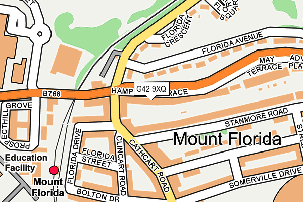 G42 9XQ map - OS OpenMap – Local (Ordnance Survey)