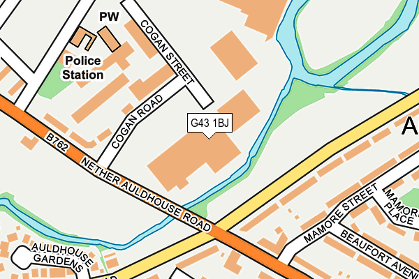 G43 1BJ map - OS OpenMap – Local (Ordnance Survey)