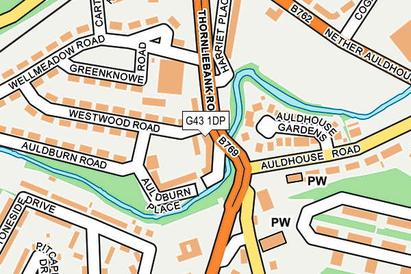 G43 1DP map - OS OpenMap – Local (Ordnance Survey)