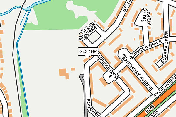 G43 1HP map - OS OpenMap – Local (Ordnance Survey)