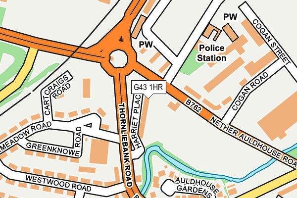 G43 1HR map - OS OpenMap – Local (Ordnance Survey)