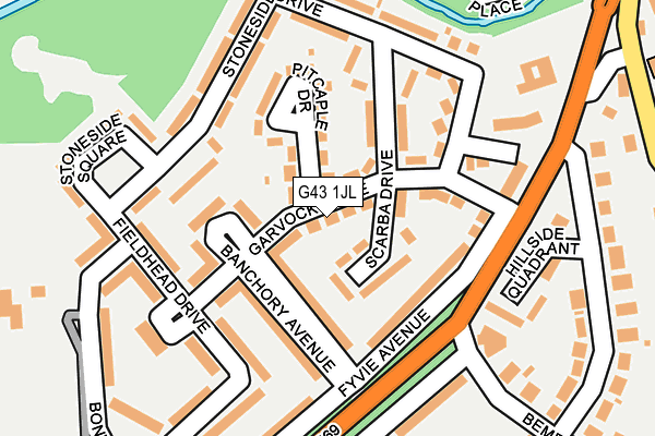 G43 1JL map - OS OpenMap – Local (Ordnance Survey)