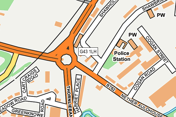 G43 1LH map - OS OpenMap – Local (Ordnance Survey)