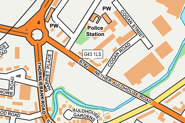 G43 1LS map - OS OpenMap – Local (Ordnance Survey)