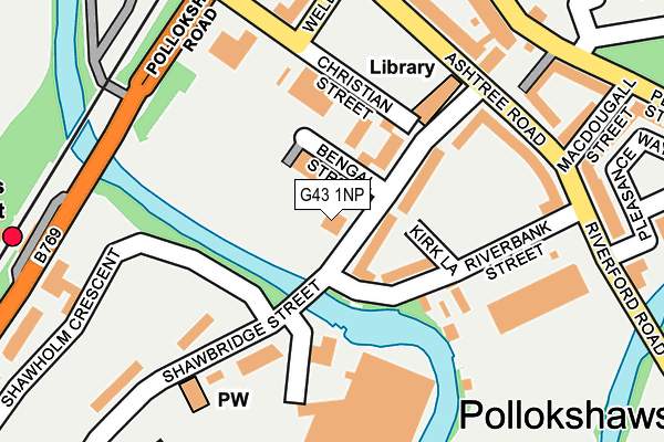 G43 1NP map - OS OpenMap – Local (Ordnance Survey)