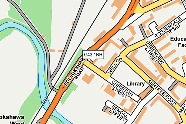 G43 1RH map - OS OpenMap – Local (Ordnance Survey)