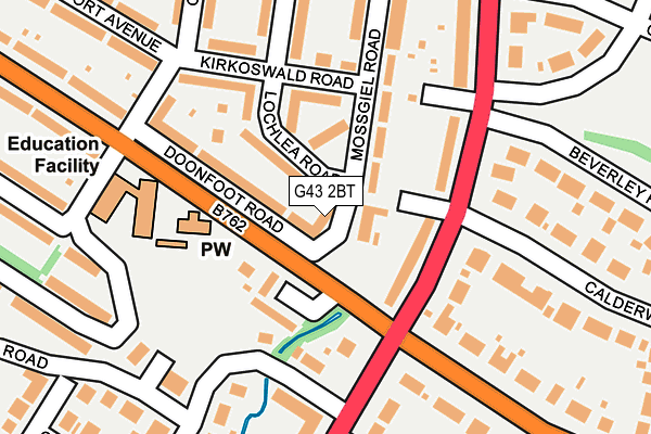 G43 2BT map - OS OpenMap – Local (Ordnance Survey)