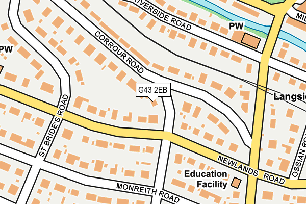 G43 2EB map - OS OpenMap – Local (Ordnance Survey)