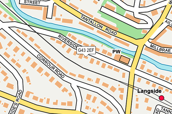 G43 2EF map - OS OpenMap – Local (Ordnance Survey)