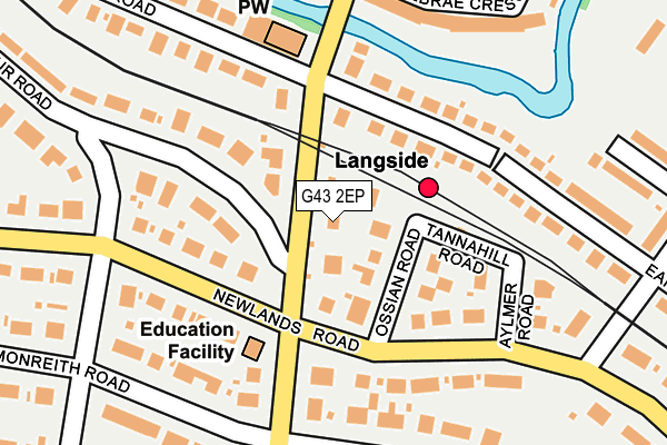 G43 2EP map - OS OpenMap – Local (Ordnance Survey)