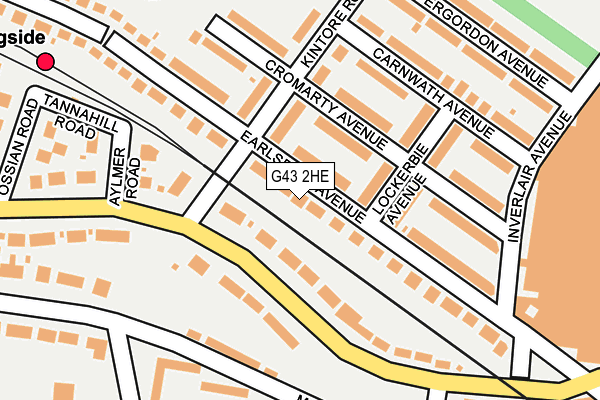 G43 2HE map - OS OpenMap – Local (Ordnance Survey)