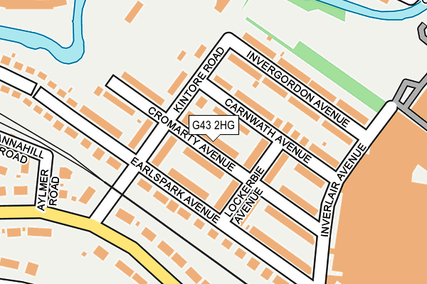 G43 2HG map - OS OpenMap – Local (Ordnance Survey)