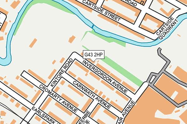 G43 2HP map - OS OpenMap – Local (Ordnance Survey)