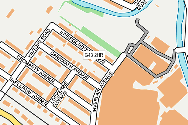 G43 2HR map - OS OpenMap – Local (Ordnance Survey)