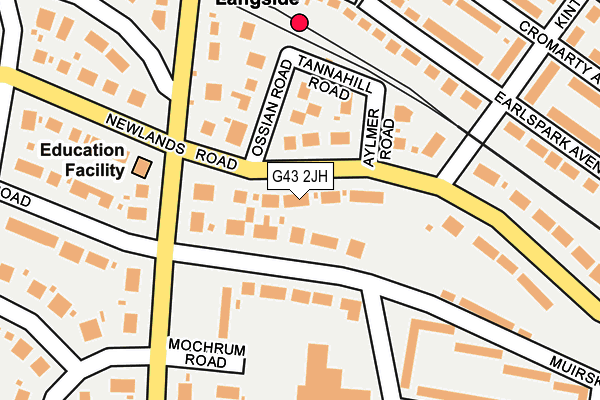 G43 2JH map - OS OpenMap – Local (Ordnance Survey)