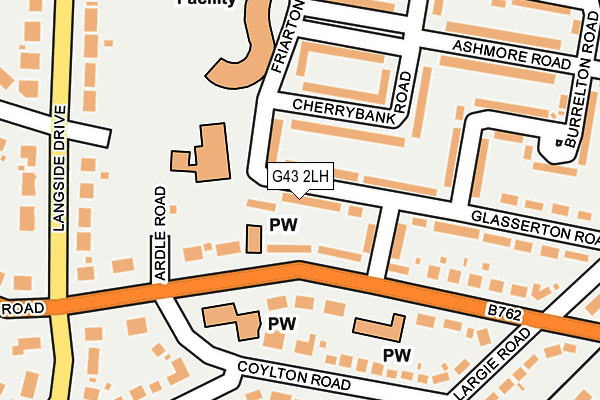 G43 2LH map - OS OpenMap – Local (Ordnance Survey)