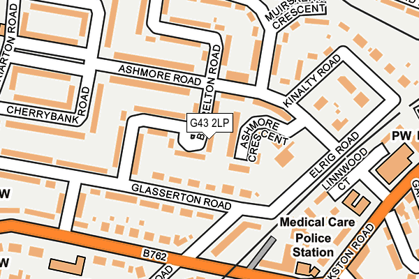 G43 2LP map - OS OpenMap – Local (Ordnance Survey)