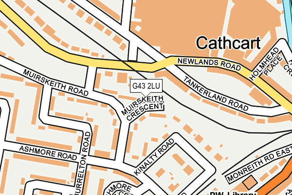 G43 2LU map - OS OpenMap – Local (Ordnance Survey)