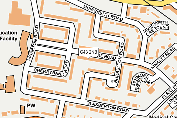 G43 2NB map - OS OpenMap – Local (Ordnance Survey)