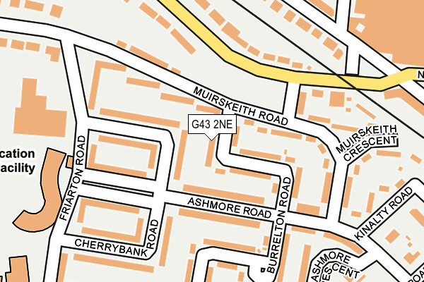 G43 2NE map - OS OpenMap – Local (Ordnance Survey)