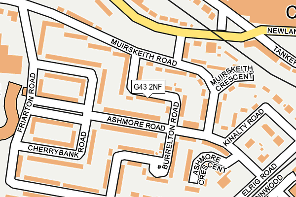 G43 2NF map - OS OpenMap – Local (Ordnance Survey)