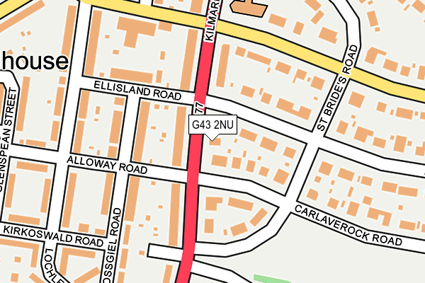 G43 2NU map - OS OpenMap – Local (Ordnance Survey)