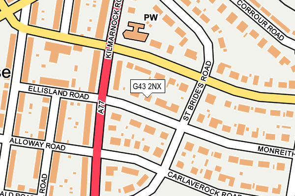 G43 2NX map - OS OpenMap – Local (Ordnance Survey)