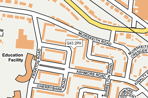 G43 2PH map - OS OpenMap – Local (Ordnance Survey)