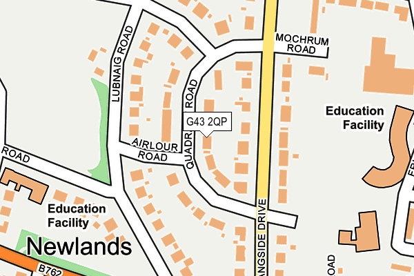 G43 2QP map - OS OpenMap – Local (Ordnance Survey)