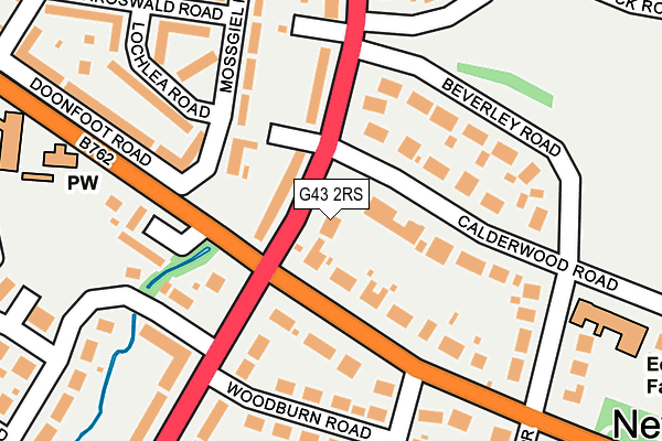 G43 2RS map - OS OpenMap – Local (Ordnance Survey)