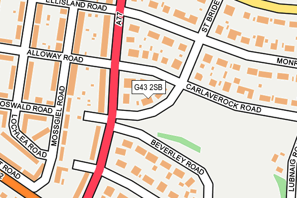 G43 2SB map - OS OpenMap – Local (Ordnance Survey)