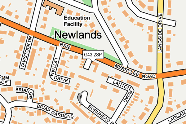 G43 2SP map - OS OpenMap – Local (Ordnance Survey)