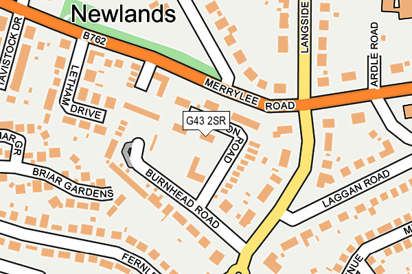 G43 2SR map - OS OpenMap – Local (Ordnance Survey)