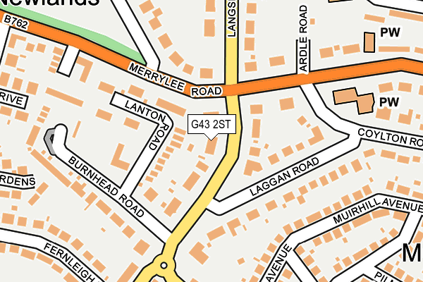 G43 2ST map - OS OpenMap – Local (Ordnance Survey)