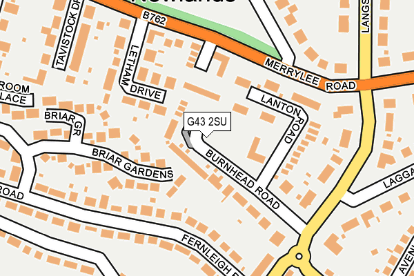 G43 2SU map - OS OpenMap – Local (Ordnance Survey)