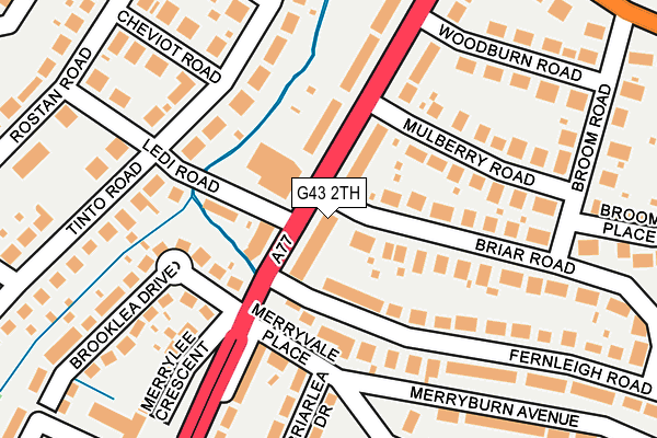 G43 2TH map - OS OpenMap – Local (Ordnance Survey)