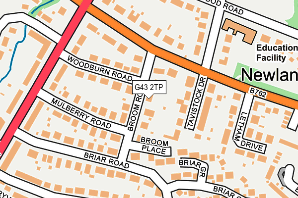 G43 2TP map - OS OpenMap – Local (Ordnance Survey)