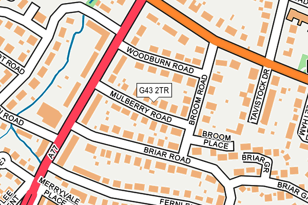 G43 2TR map - OS OpenMap – Local (Ordnance Survey)