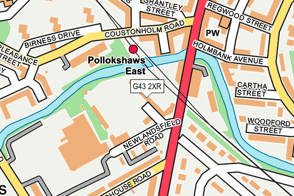 G43 2XR map - OS OpenMap – Local (Ordnance Survey)