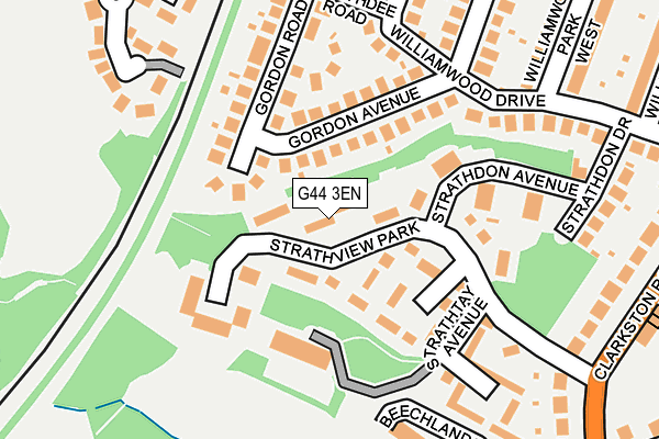 G44 3EN map - OS OpenMap – Local (Ordnance Survey)