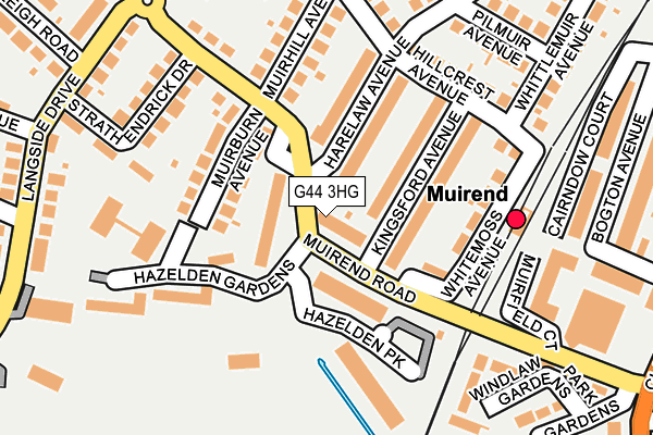 G44 3HG map - OS OpenMap – Local (Ordnance Survey)
