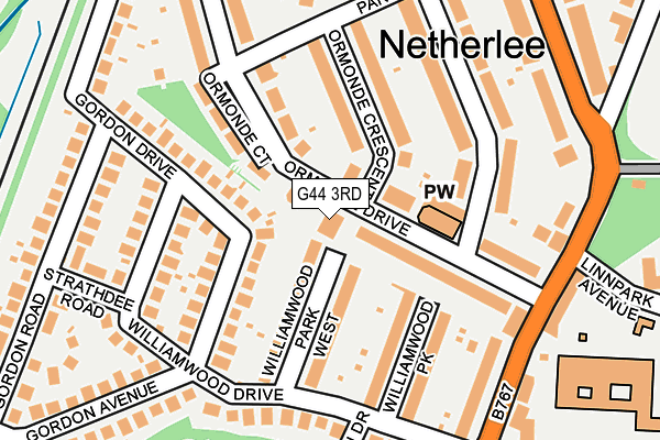 G44 3RD map - OS OpenMap – Local (Ordnance Survey)