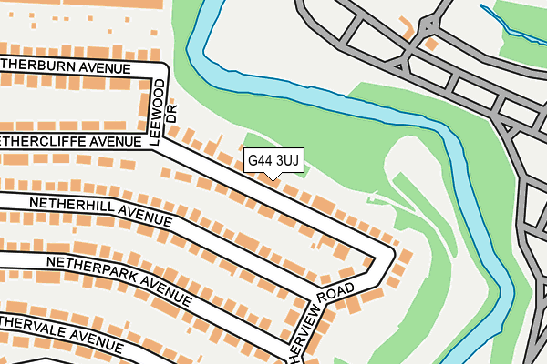 G44 3UJ map - OS OpenMap – Local (Ordnance Survey)